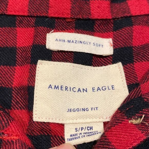 American Eagle Ahh-Mazingly Soft Buffalo Plaid Flannel - Size S - Picture 3 of 8